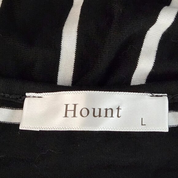 NWOT | Black White Stripe Sleeveless Maxi Dress A-Line Side Pockets | Large - Picture 5 of 6